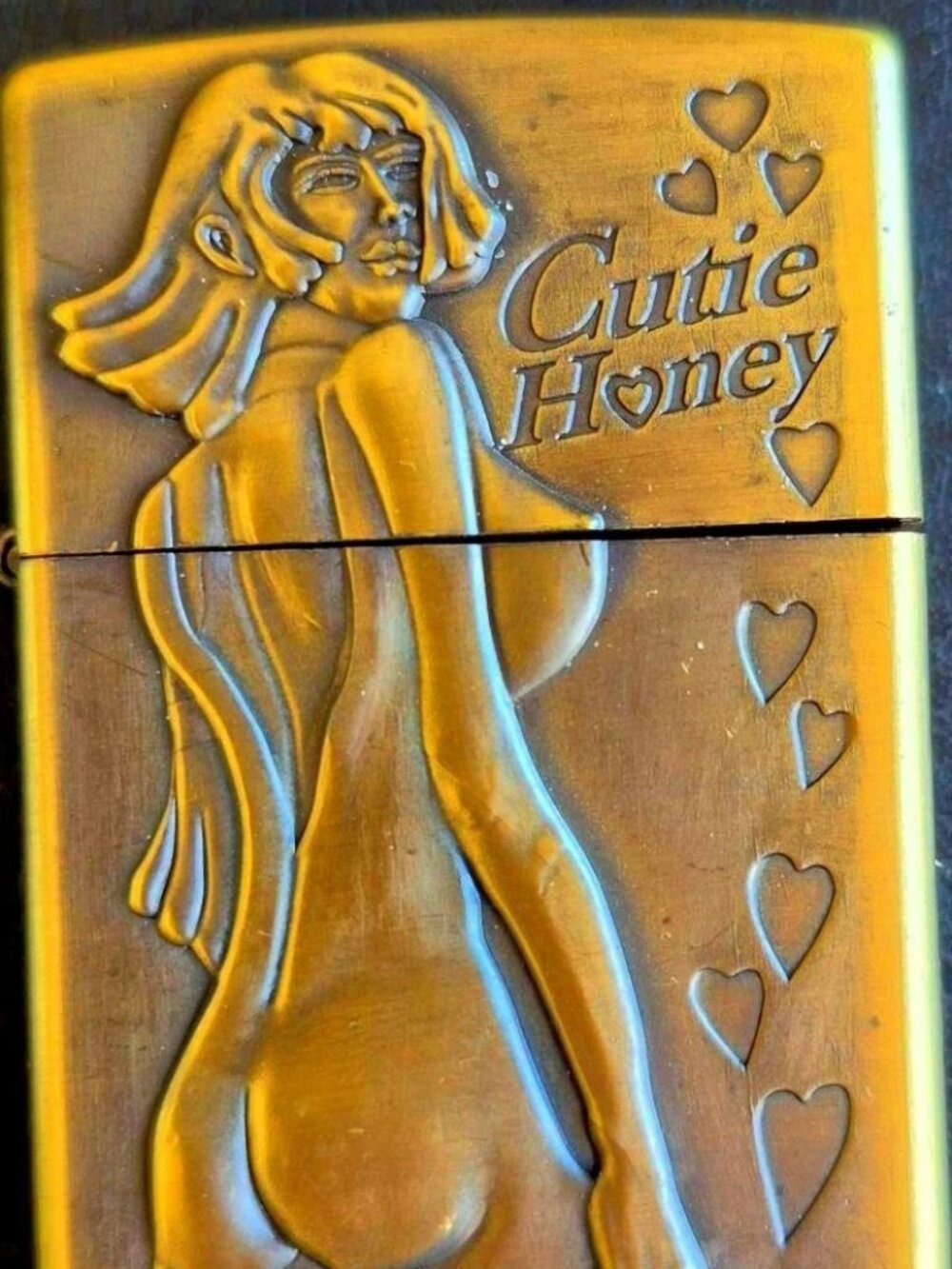 Brass Cutie Honey Highly Detailed Deep Carved Lighter